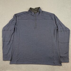 Kuhl Ryzer 1/4 Zip Pullover Mens 2XL Blue Mock Neck Long Sleeve Hiking Top 3112